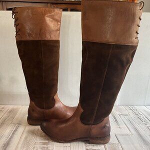 Roan By Bed Stu Natty Riding Boots Suede Leather Western New with Box